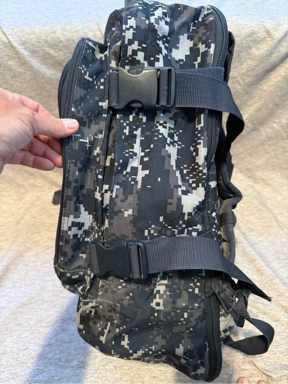 Men's Digital Camo Utility Backpack - Navy/Black/Grey